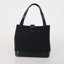 SAINT LAURENT Hand Bag Leather Canvas 2 Set Black Beige Auth bs36353-12