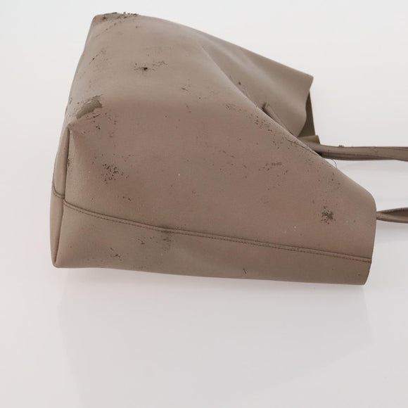 SAINT LAURENT Hand Bag Leather Canvas 2 Set Black Beige Auth bs36353