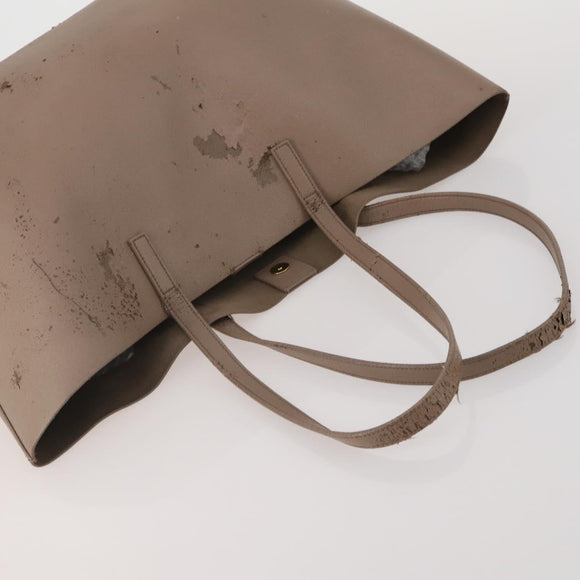 SAINT LAURENT Hand Bag Leather Canvas 2 Set Black Beige Auth bs36353