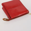 LOUIS VUITTON Monogram Vernis Pouch 4 Set Red LV Auth bs36354-18