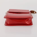 LOUIS VUITTON Monogram Vernis Pouch 4 Set Red LV Auth bs36354-19