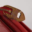 LOUIS VUITTON Monogram Vernis Pouch 4 Set Red LV Auth bs36354-20