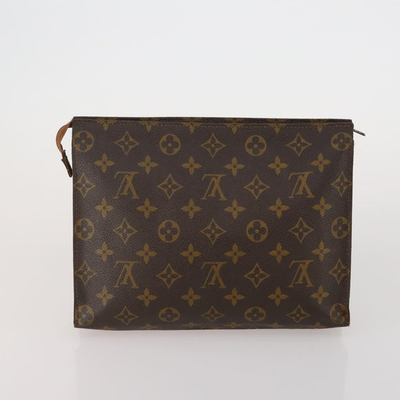 LOUIS VUITTON Monogram Vernis Pouch 4 Set Red LV Auth bs36354