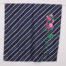 LOEWE Christian Dior Saint Laurent Scarf Silk 4 Set Red Navy Brown Auth bs36356-20