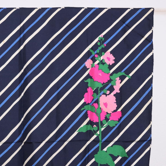 LOEWE Christian Dior Saint Laurent Scarf Silk 4 Set Red Navy Brown Auth bs36356