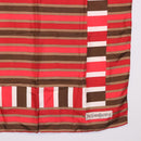 LOEWE Christian Dior Saint Laurent Scarf Silk 4 Set Red Navy Brown Auth bs36356-6