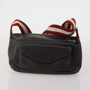 BALLY Shoulder Bag Leather PVC 4 Set Black Green Auth bs36357-15