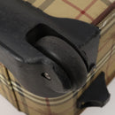 BURBERRY Nova Check Carry Case PVC Beige Gold Auth bs36358-22
