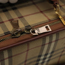 BURBERRY Nova Check Carry Case PVC Beige Gold Auth bs36358-25