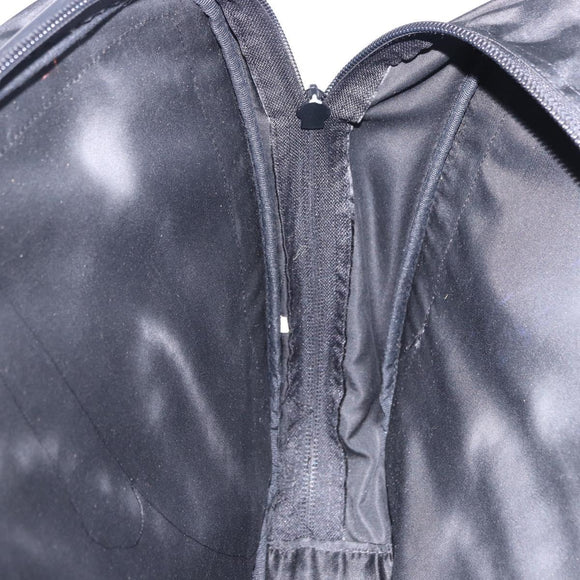 PRADA Garment Cover Nylon Black Silver Auth bs36359
