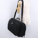 PRADA Garment Cover Nylon Black Silver Auth bs36359-27