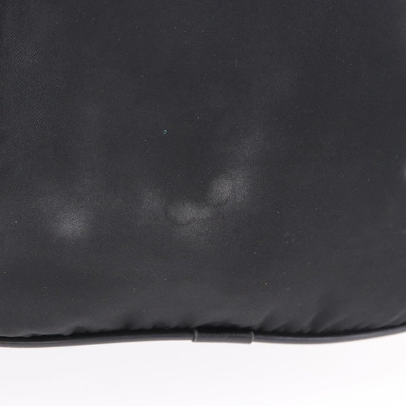 PRADA Garment Cover Nylon Black Silver Auth bs36359