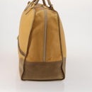 LOEWE Boston Bag Leather Beige Gold Auth bs36360-4