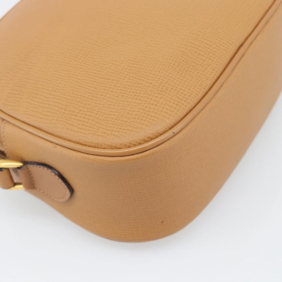 GUCCI Shoulder Bag Leather Brown Gold 007 115 0175 Auth bs36362