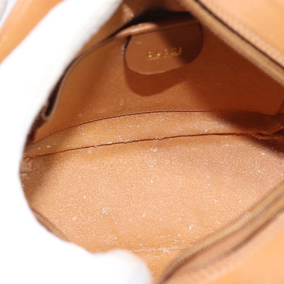 GUCCI Shoulder Bag Leather Brown Gold 007 115 0175 Auth bs36362