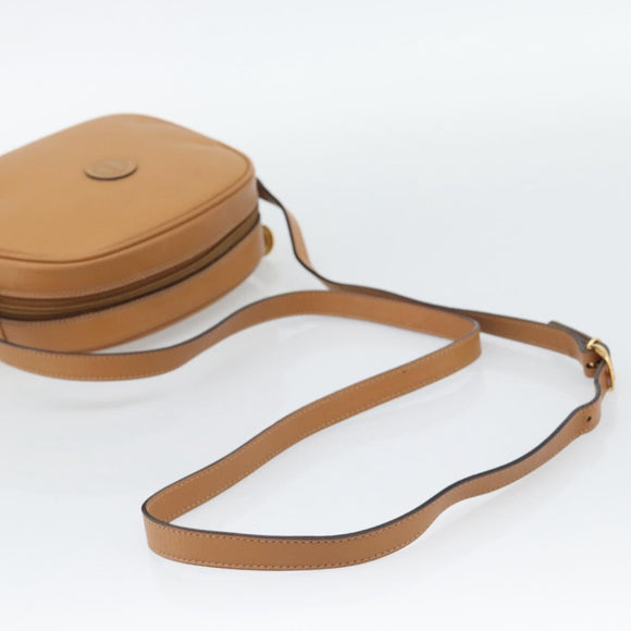GUCCI Shoulder Bag Leather Brown Gold 007 115 0175 Auth bs36362