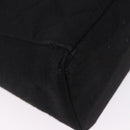 CHANEL Matelasse Hand Bag Cotton Black Silver CC Auth bs36363-8