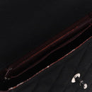 CHANEL Matelasse Hand Bag Cotton Black Silver CC Auth bs36363-22