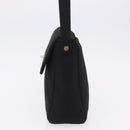 CHANEL Matelasse Hand Bag Cotton Black Silver CC Auth bs36363-3