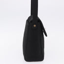 CHANEL Matelasse Hand Bag Cotton Black Silver CC Auth bs36363-4