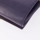 SAINT LAURENT Classic Y Line Chain Satchel Small Bag Leather Purple Auth bs36364-17