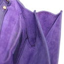 SAINT LAURENT Classic Y Line Chain Satchel Small Bag Leather Purple Auth bs36364-21