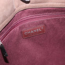 CHANEL Matelasse Chain Hand Bag Leather 2way Brown Silver CC Auth bs36367-20