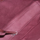 CHANEL Matelasse Chain Hand Bag Leather 2way Brown Silver CC Auth bs36367-21