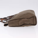 CHANEL Matelasse Chain Hand Bag Leather 2way Brown Silver CC Auth bs36367-6