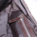 FENDI Zucca Canvas Mamma Baguette Shoulder Bag Brown Silver Auth bs36368SAM-25