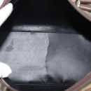 Burberrys Nova Check Boston Bag Canvas Beige Gold Auth bs36369-17