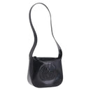 GUCCI Interlocking Shoulder Bag Patent Leather Black 007 2046 0250 Auth bs36370-1