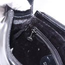 GUCCI Interlocking Shoulder Bag Patent Leather Black 007 2046 0250 Auth bs36370-19