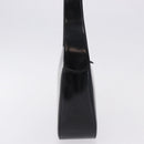 GUCCI Interlocking Shoulder Bag Patent Leather Black 007 2046 0250 Auth bs36370-5