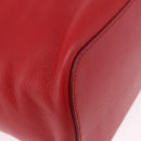 GUCCI Hand Bag Leather Red Silver 001 3750 Auth bs36388-10