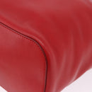 GUCCI Hand Bag Leather Red Silver 001 3750 Auth bs36388-11