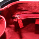 GUCCI Hand Bag Leather Red Silver 001 3750 Auth bs36388-21