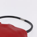GUCCI Hand Bag Leather Red Silver 001 3750 Auth bs36388-8