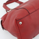 GUCCI Hand Bag Leather outlet Red Silver 355772 Auth bs36389-16