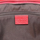 GUCCI Hand Bag Leather outlet Red Silver 355772 Auth bs36389-17