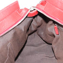 GUCCI Hand Bag Leather outlet Red Silver 355772 Auth bs36389-19
