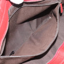 GUCCI Hand Bag Leather outlet Red Silver 355772 Auth bs36389-21