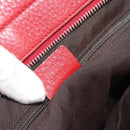 GUCCI Hand Bag Leather outlet Red Silver 355772 Auth bs36389-12