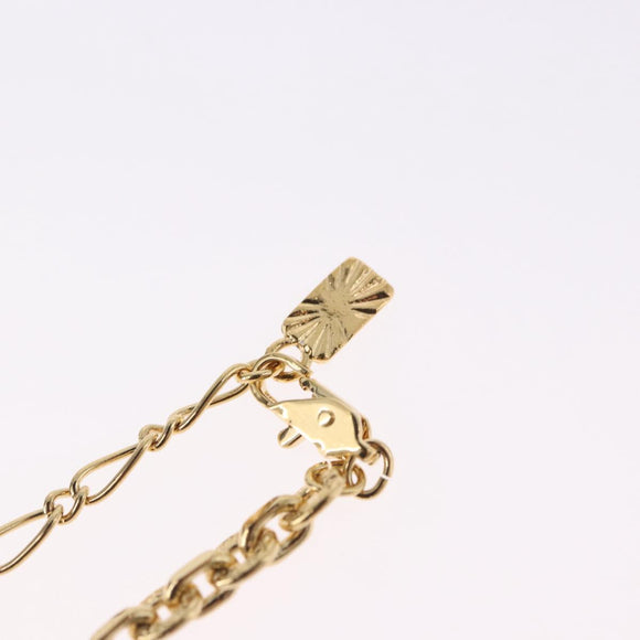 SAINT LAURENT Necklace Metal Gold Tone Auth bs36394