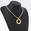 SAINT LAURENT Necklace Metal Gold Tone Auth bs36394-15