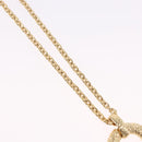 SAINT LAURENT Necklace Metal Gold Tone Auth bs36394-4