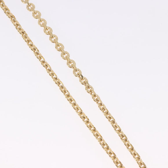 SAINT LAURENT Necklace Metal Gold Tone Auth bs36394