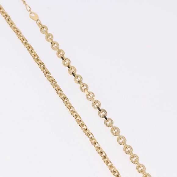 SAINT LAURENT Necklace Metal Gold Tone Auth bs36394
