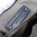 BOTTEGA VENETA INTRECCIATO Hand Bag Canvas Leather Black Beige Auth bs36395-14
