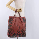 BOTTEGA VENETA Chain Hand Bag Leather Pink Auth bs36396A-19